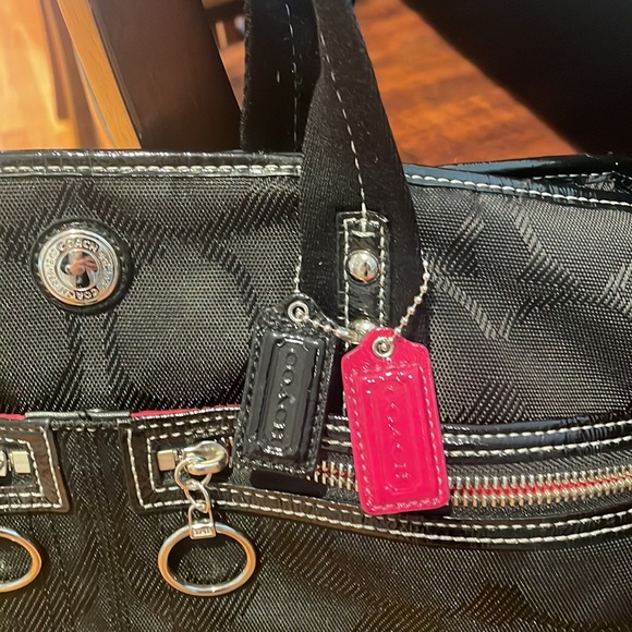 Coach black brief case! Perfect condition! Perfect for a diaper bag. - Picture 2 of 5